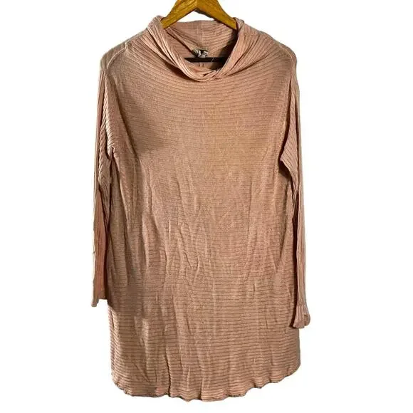 We The Free Oversized Ribbed Mock Neck Tunic Size Small - Picture 1 of 11